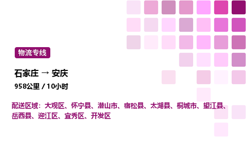 石家庄到安庆专线直达-石家庄至安庆货运公司-专业物流运输专线